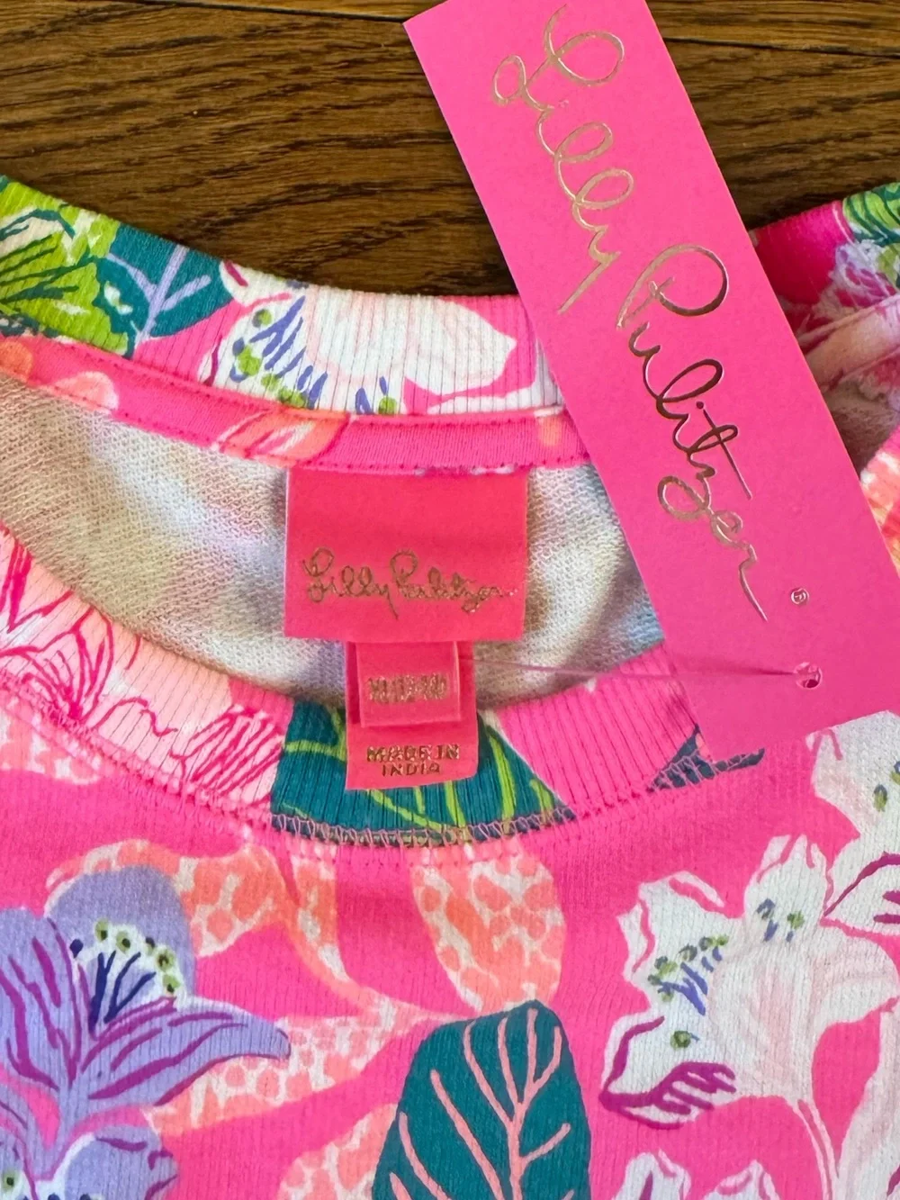 Lilly Pulitzer Pink Floral Crewneck Top